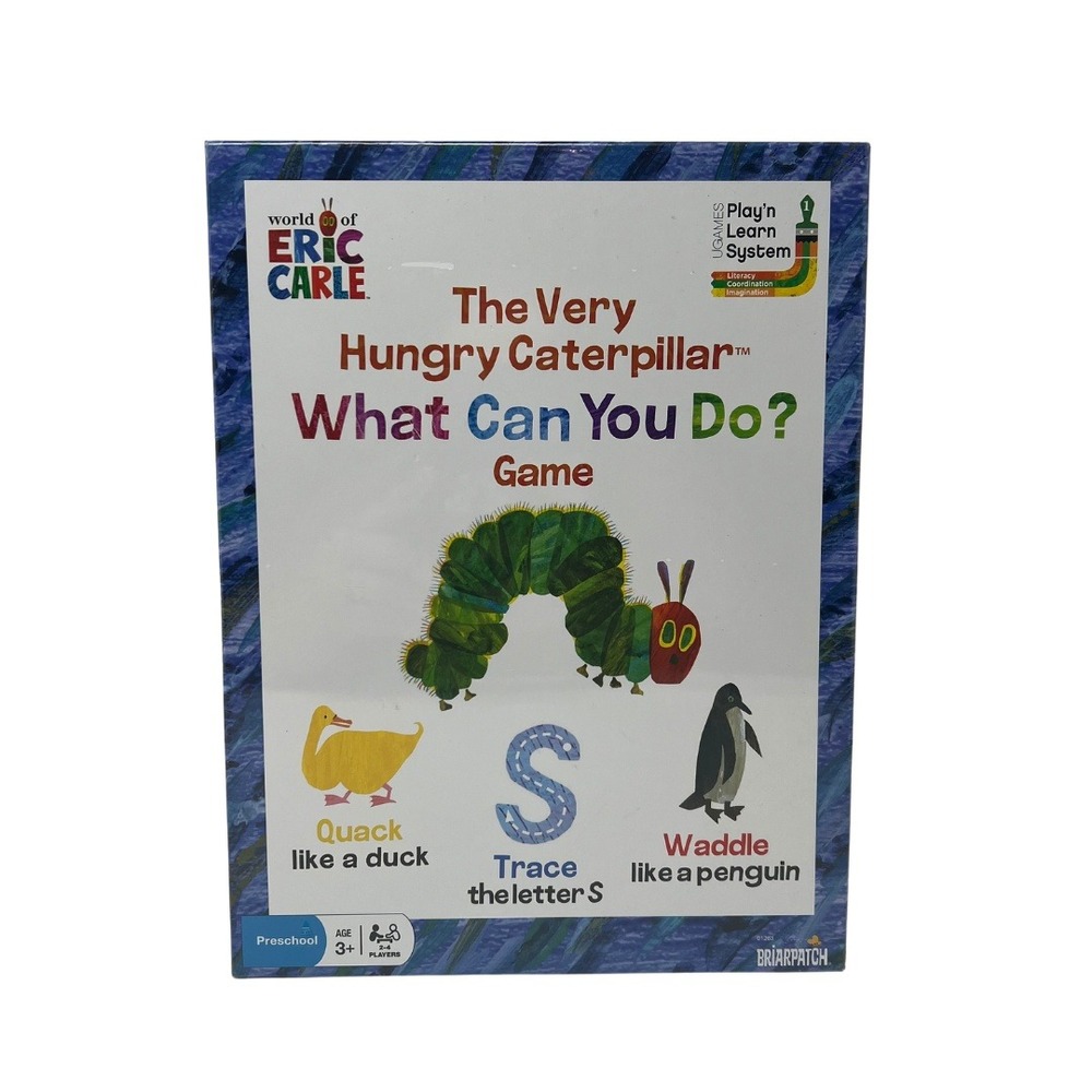Very Hungry Caterpillar What Can You Do Game Preschool Kids Eric‎ Carle NEW